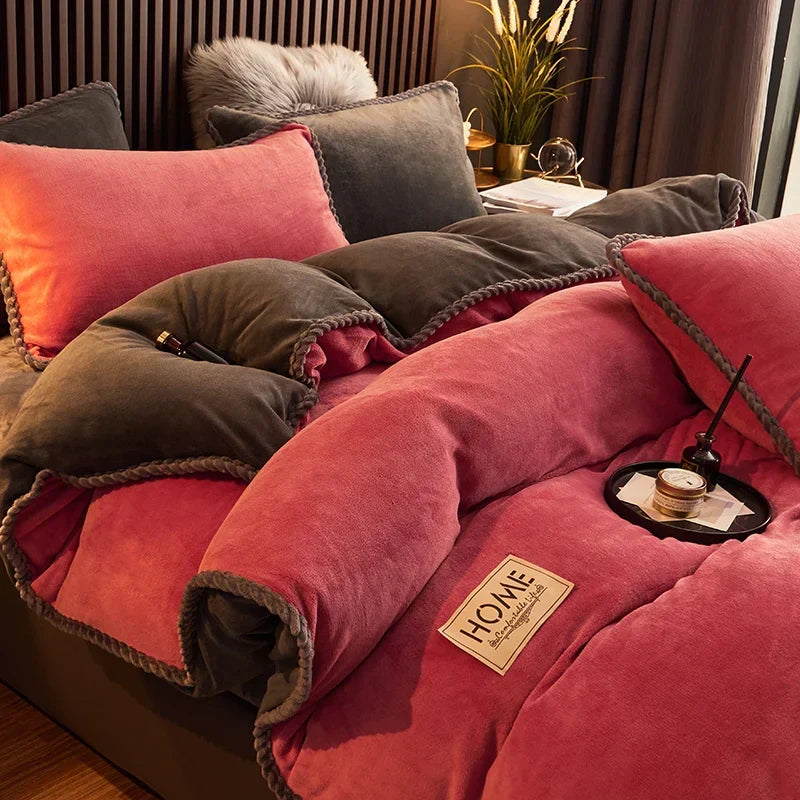 Luxurious Velvet Fleece Duvet Cover Set