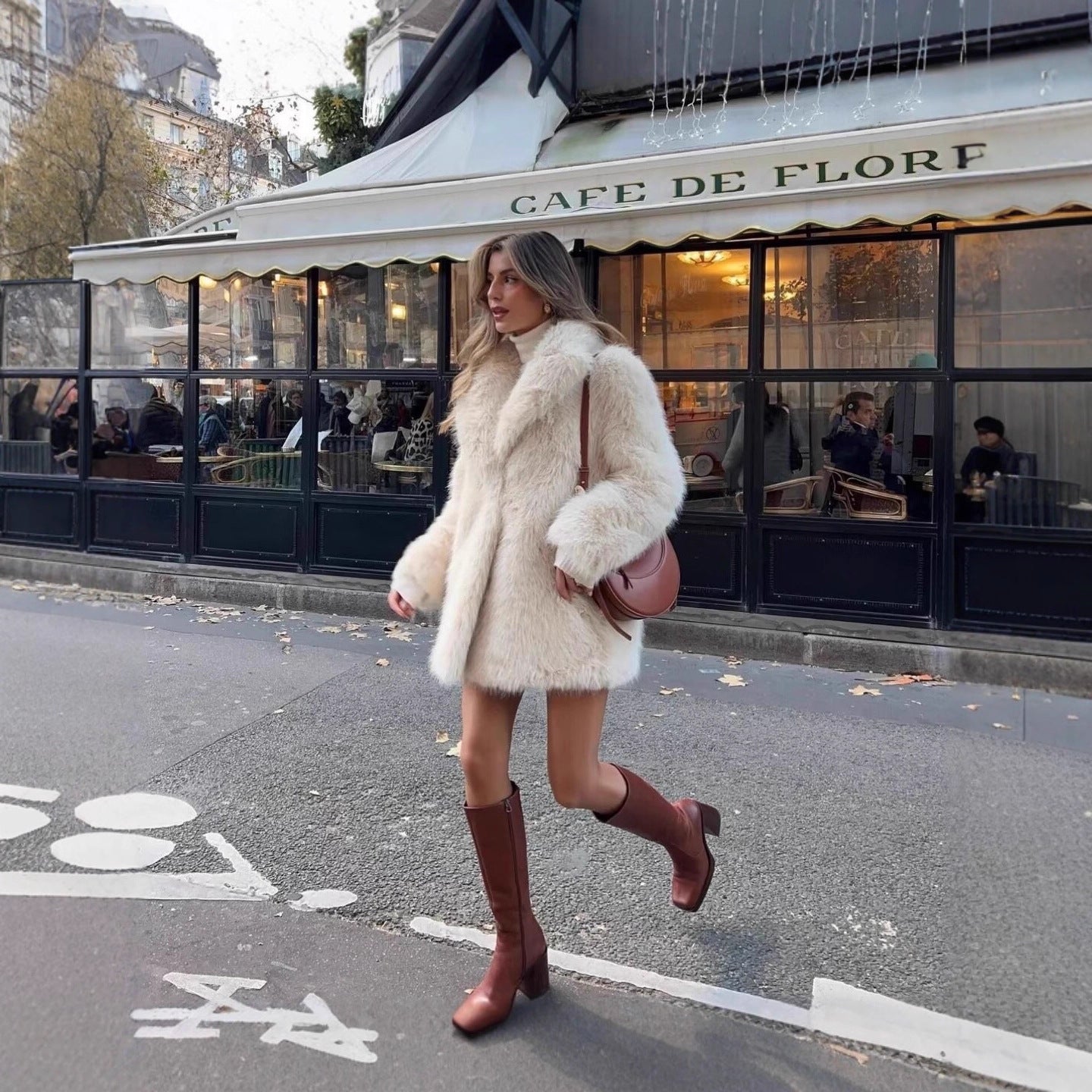 Luxury Faux Fur Jacket with Elegant Fit & Warm Comfort