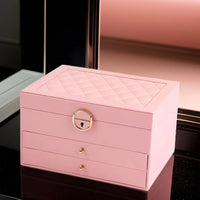 Luxury Multi-Layer Jewellery Organiser in Premium PU Leather