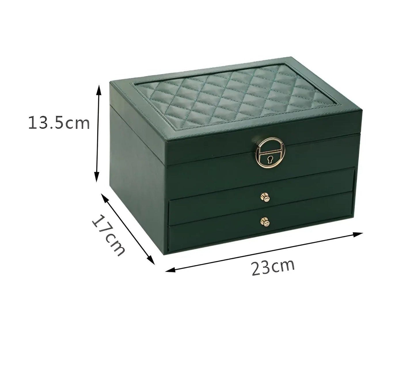 Luxury Multi-Layer Jewellery Organiser in Premium PU Leather
