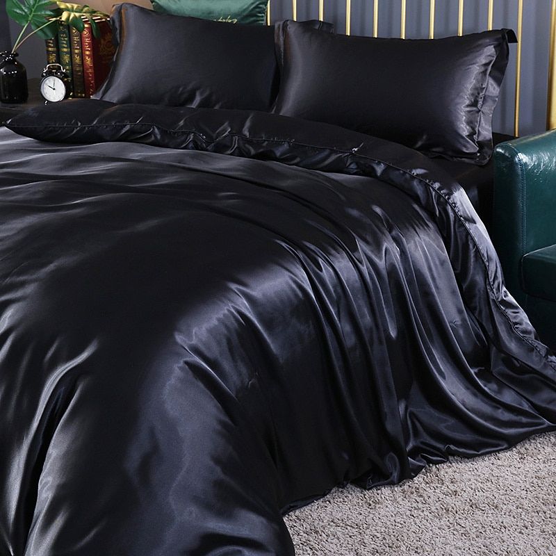 Luxury Satin Silk 4-Piece Bedding Set