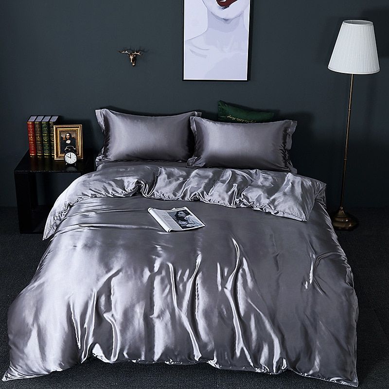 Luxury Satin Silk 4-Piece Bedding Set