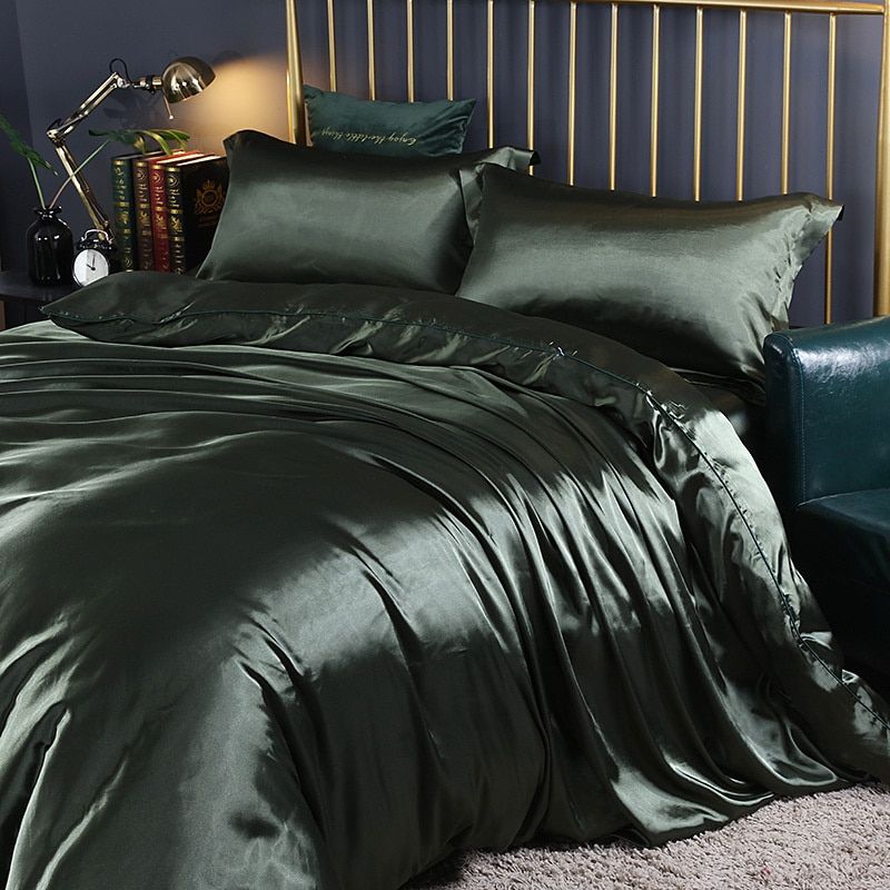 Luxury Satin Silk 4-Piece Bedding Set