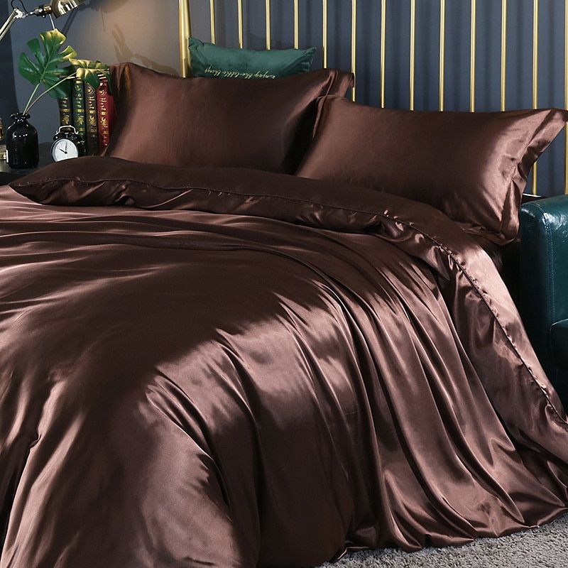 Luxury Satin Silk 4-Piece Bedding Set