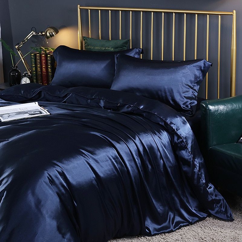 Luxury Satin Silk 4-Piece Bedding Set