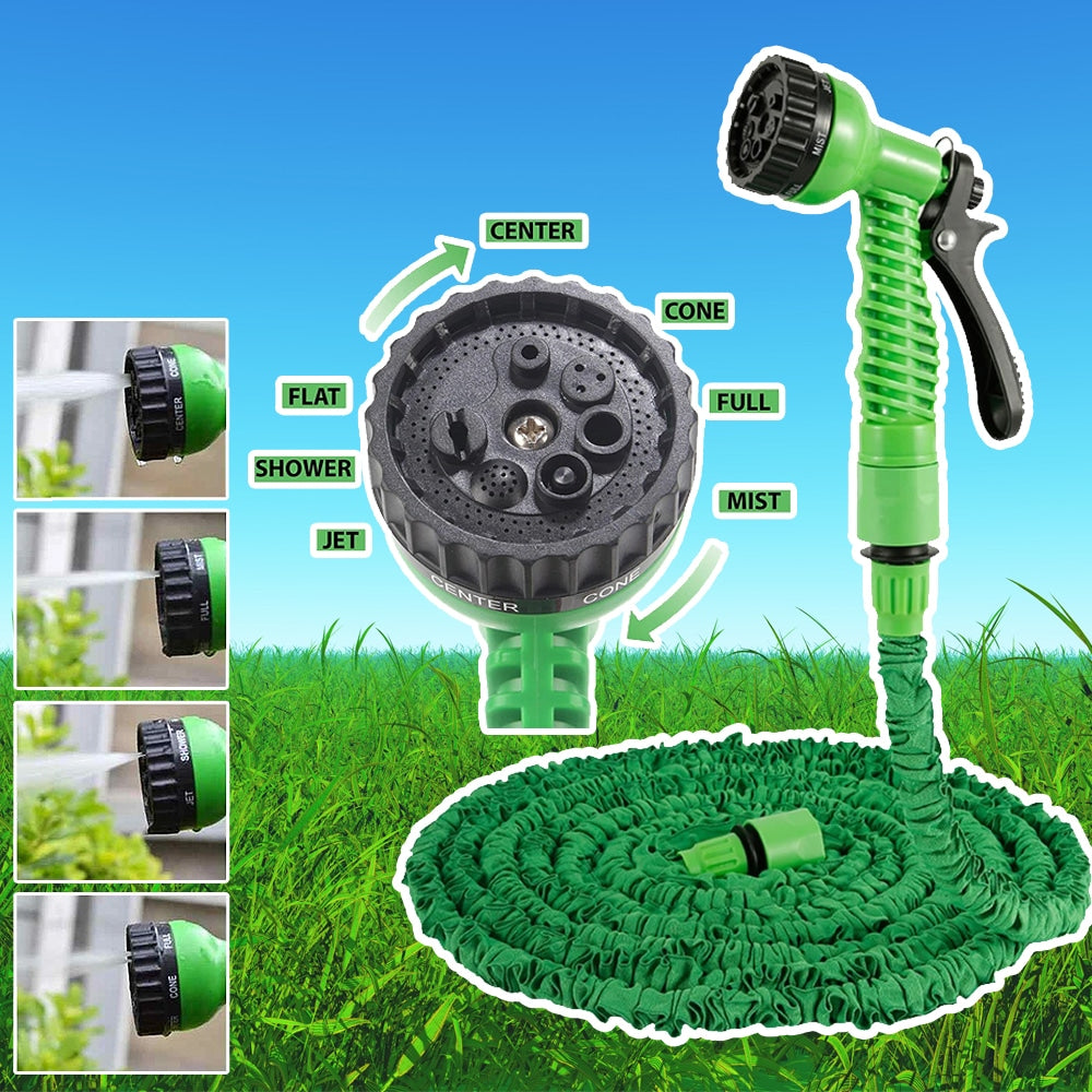 Magic Hose flexible garden hose / water hose - green or blue - multiple lengths -