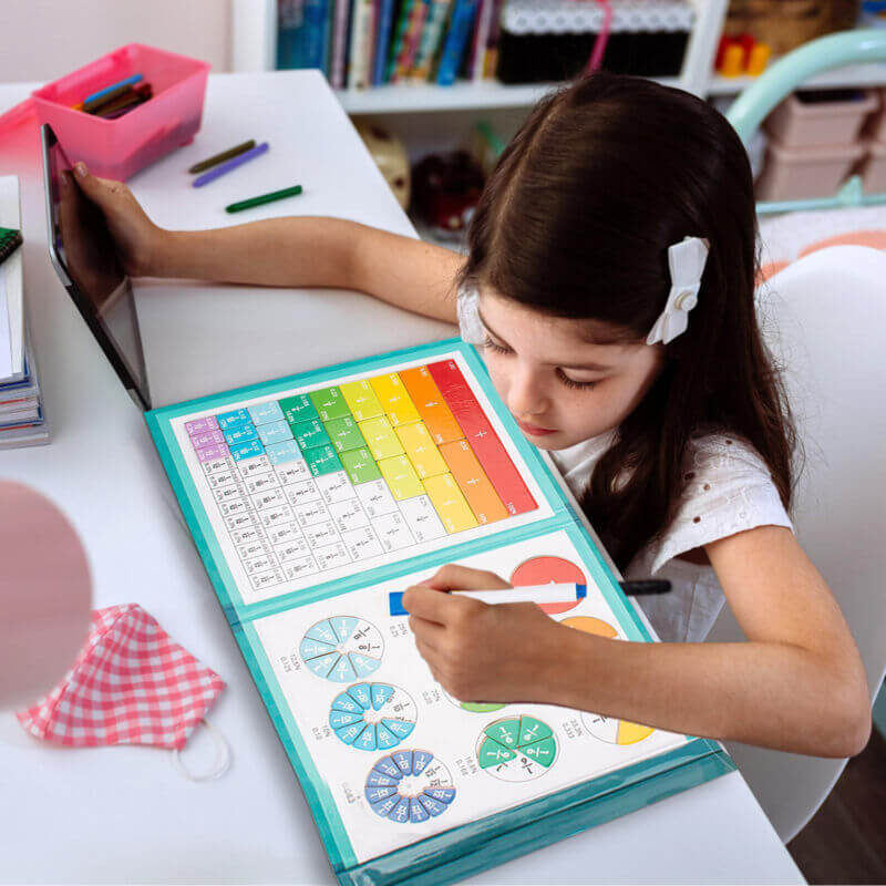 Magnetic Fraction Disk Demonstrator: Learn Fractions Easily!