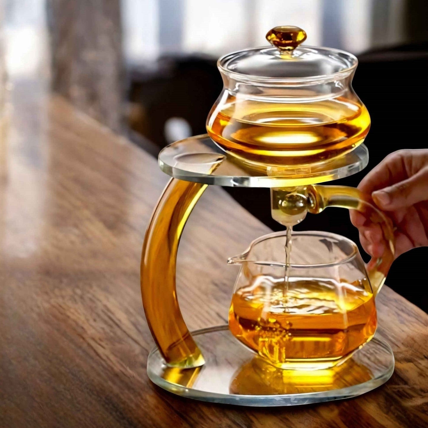 Magnetic Glass Infuser Teapot for Enhanced Flavour & Wellness