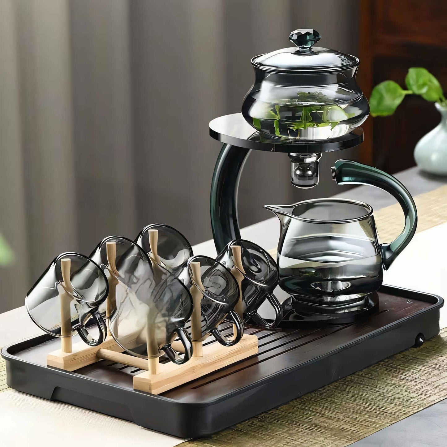 Magnetic Glass Infuser Teapot for Enhanced Flavour & Wellness