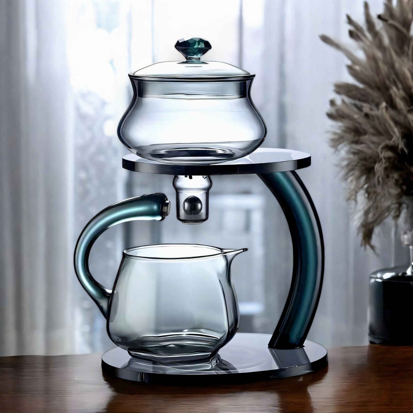 Magnetic Glass Infuser Teapot for Enhanced Flavour & Wellness