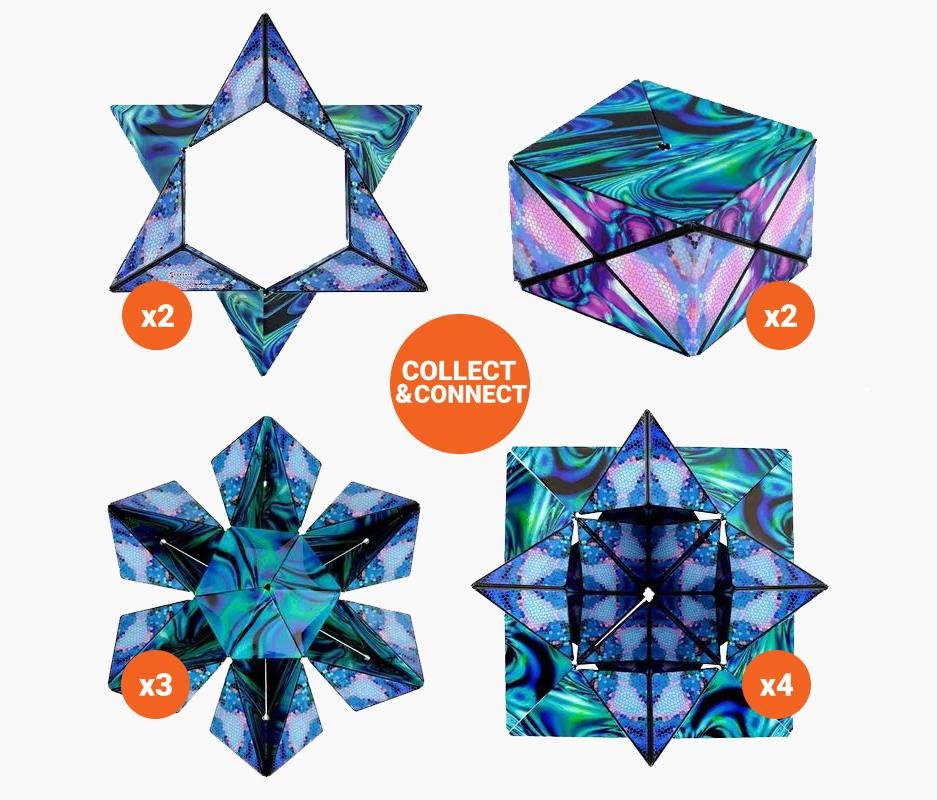 Magnetic Shape-Shifting Cube | Transforming Puzzle Toy | Multicolor