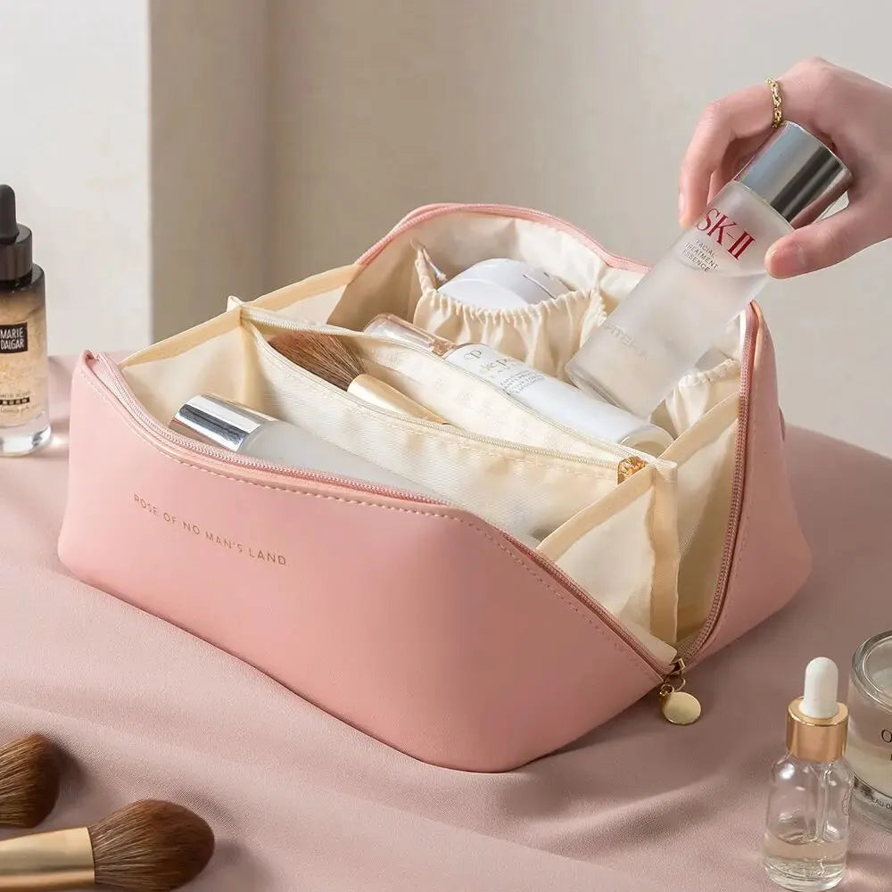 MAKE-UP ORGANIZER WITH ZIPPER – LUXURY TOILETRY BAG FOR TRAVEL