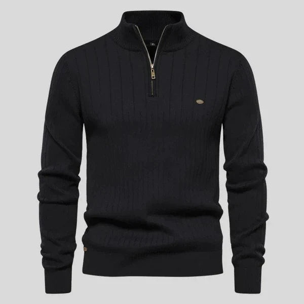 MASON - Sweater with Half Zipper