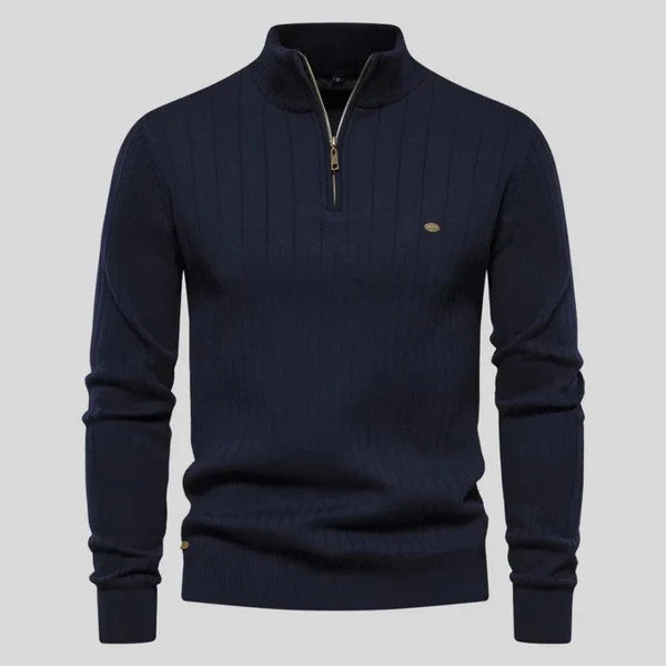 MASON - Sweater with Half Zipper