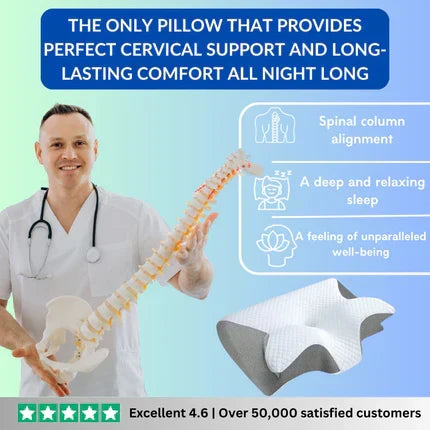 Memory Foam Cervical Pillow – Restorative Pain-Free Sleep