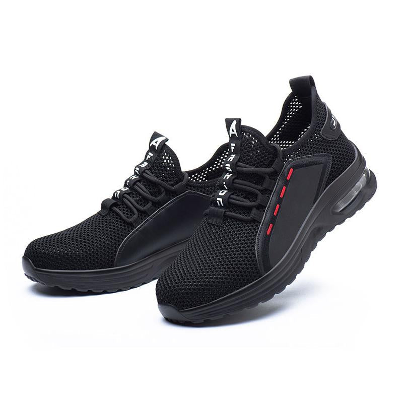 Men Breathable Safety Shoes with Steel Toe and Sole