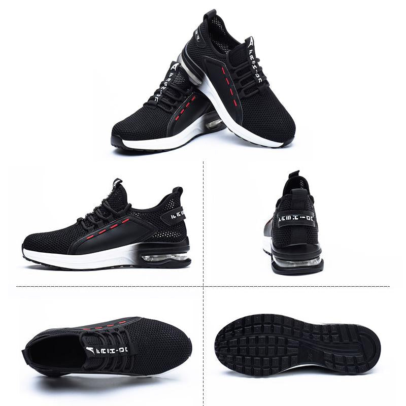 Men Breathable Safety Shoes with Steel Toe and Sole