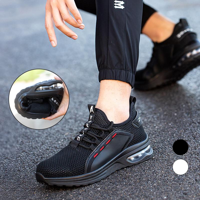 Men Breathable Safety Shoes with Steel Toe and Sole