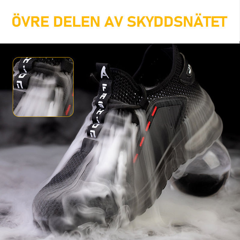 Men Breathable Safety Shoes with Steel Toe and Sole