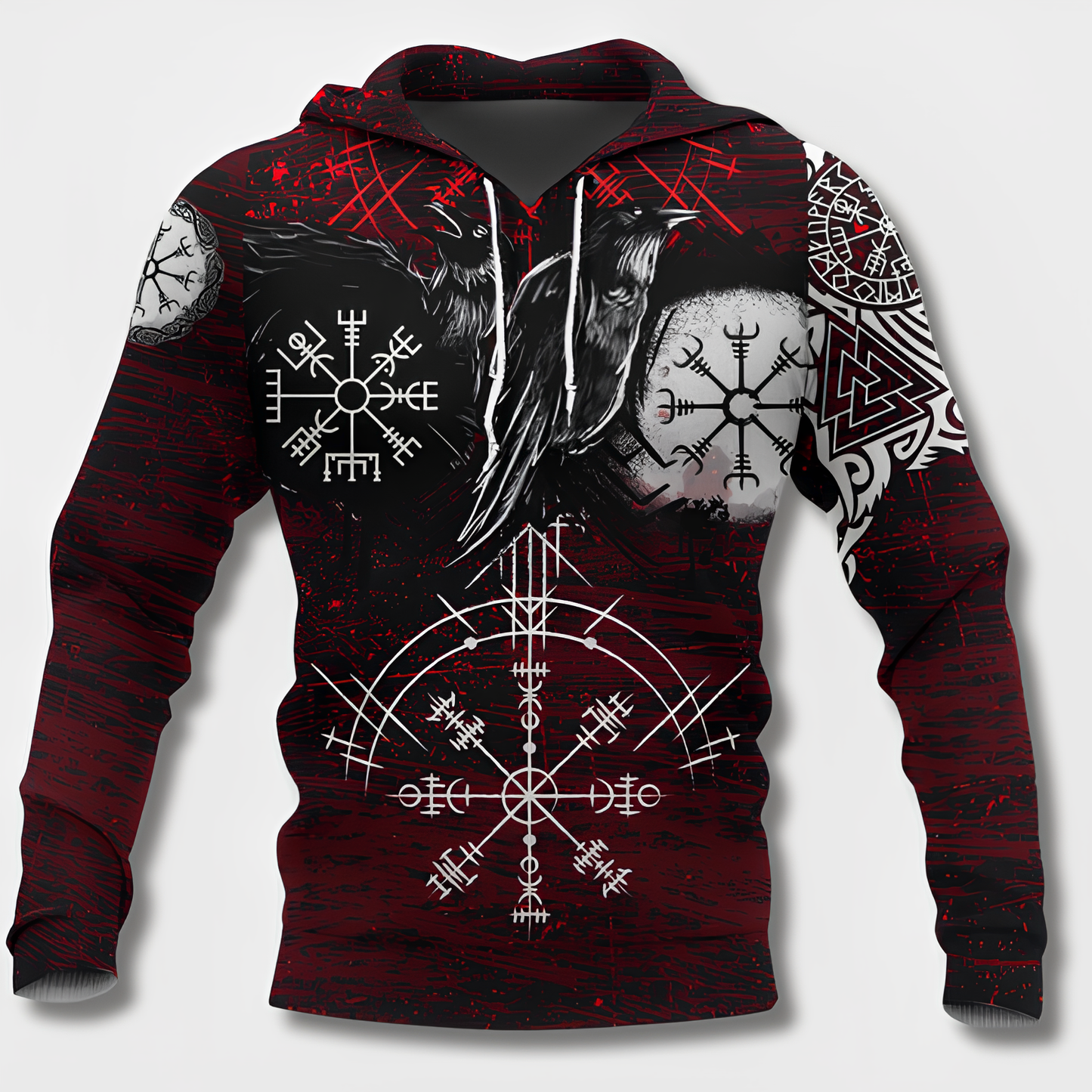Men Hoodie Viking Design