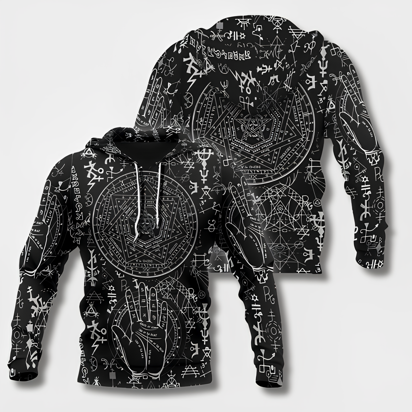 Men Hoodie Viking Design
