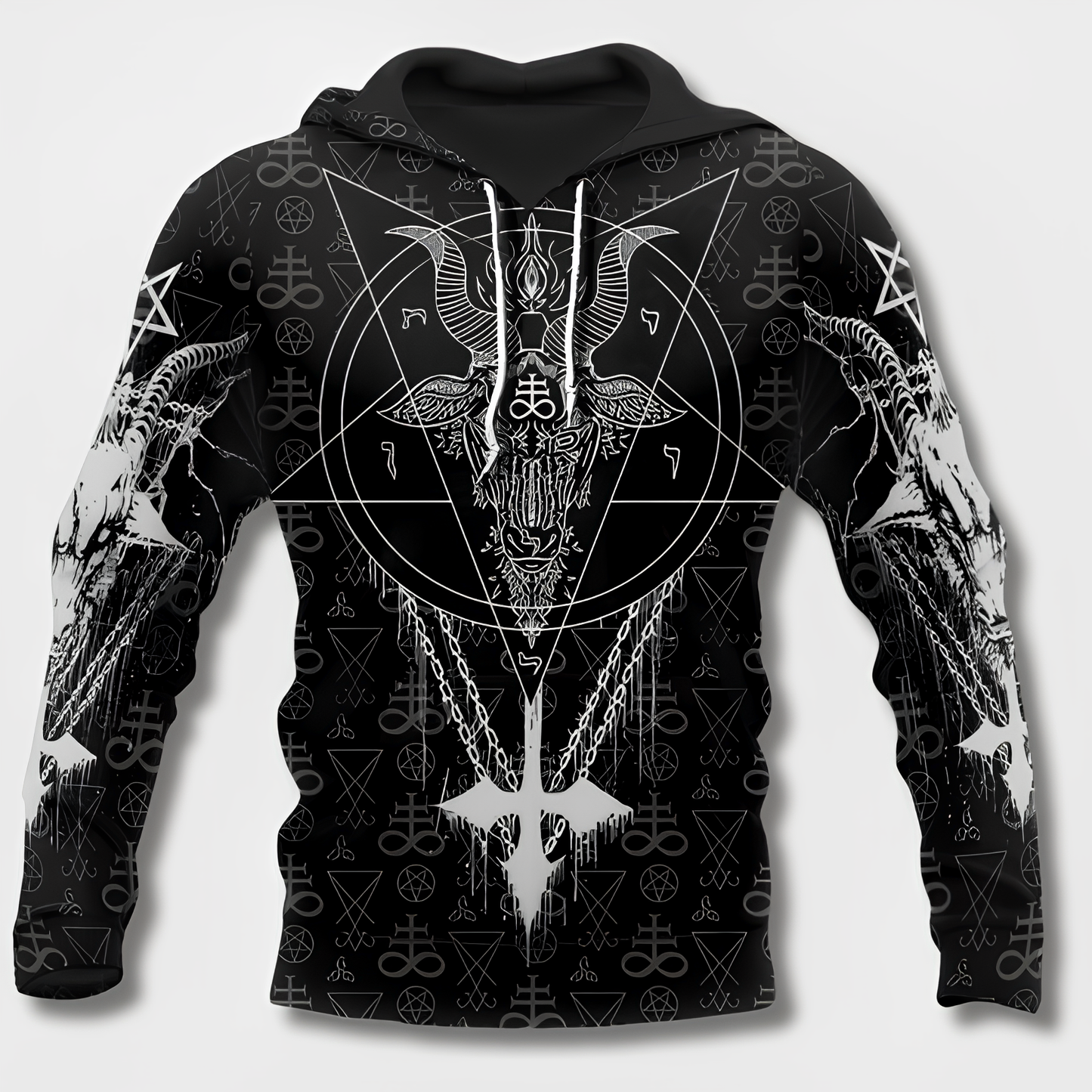 Men Hoodie Viking Design