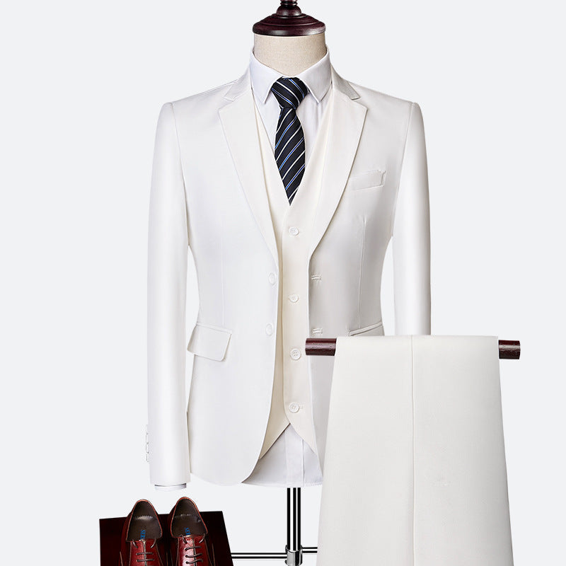 Men's 3-Piece Suit Set with Vest and Trousers