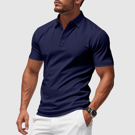 Men's Azure Crest Performance Polo Shirt