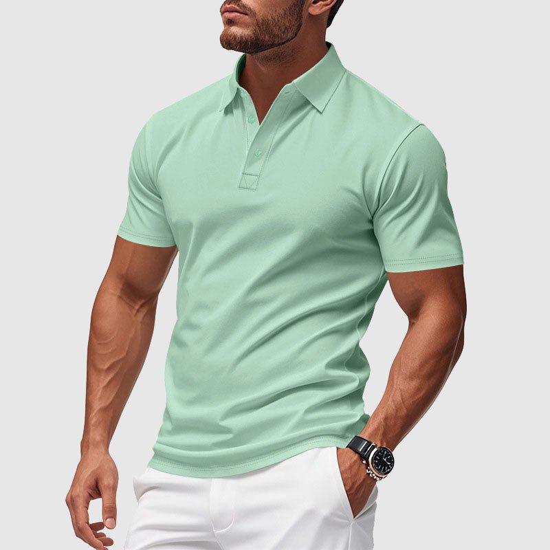 Men's Azure Crest Performance Polo Shirt