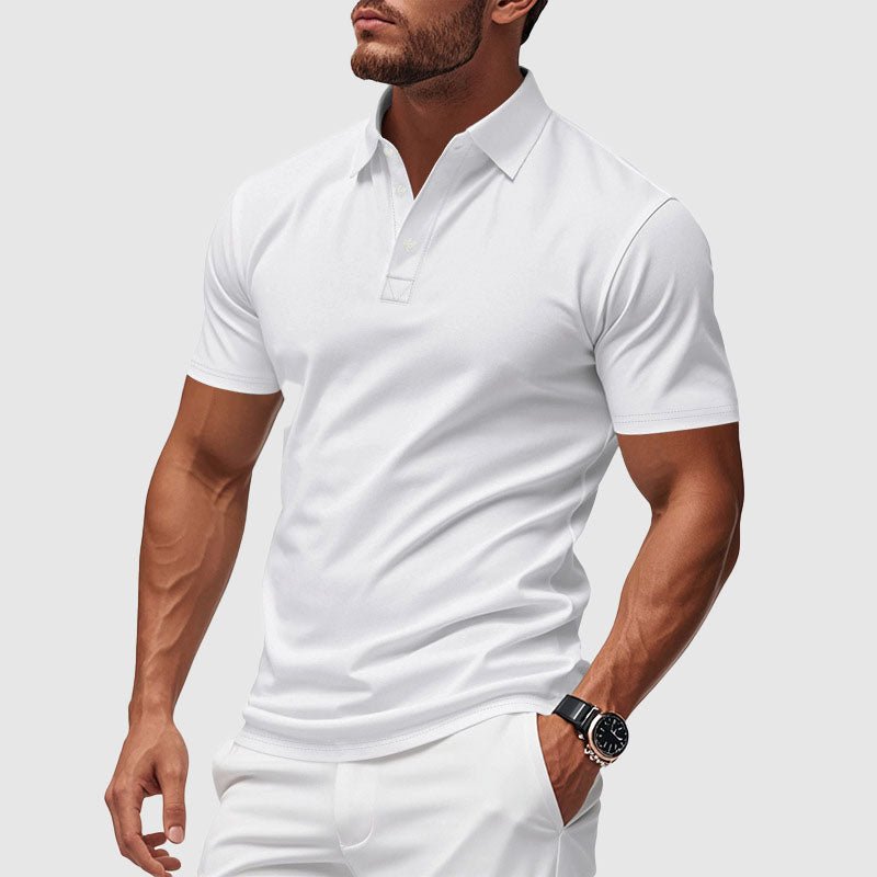 Men's Azure Crest Performance Polo Shirt