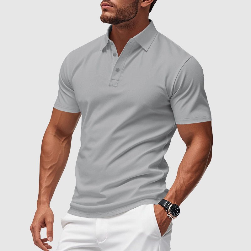 Men's Azure Crest Performance Polo Shirt