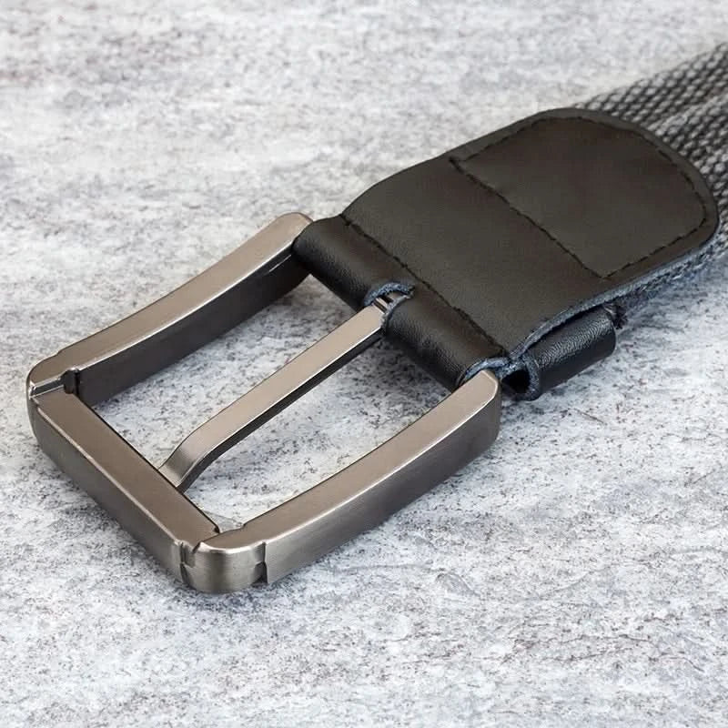 Men’s Belt – Adjustable Casual Striped Waistband