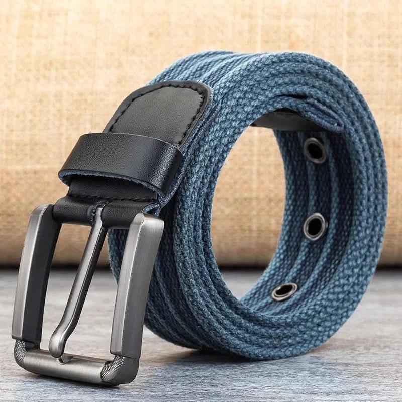 Men’s Belt – Adjustable Casual Striped Waistband