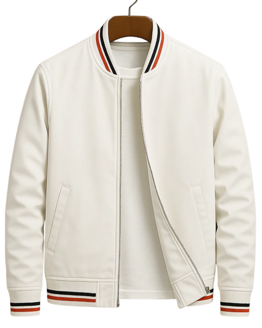 Men's Bomber Jacket with Zipper