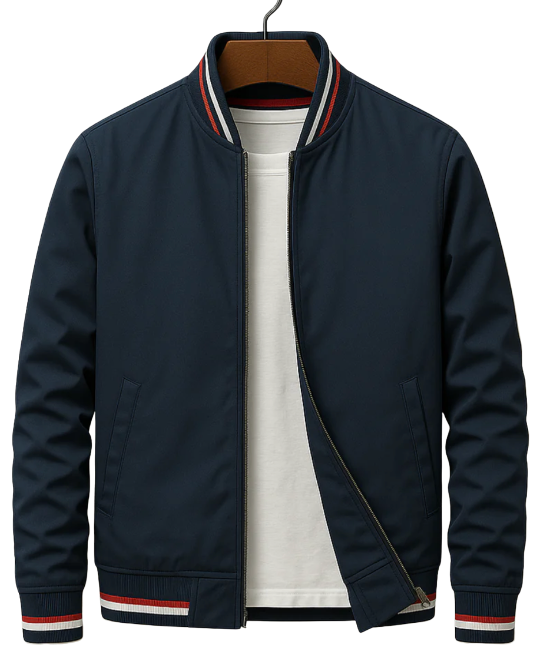 Men's Bomber Jacket with Zipper