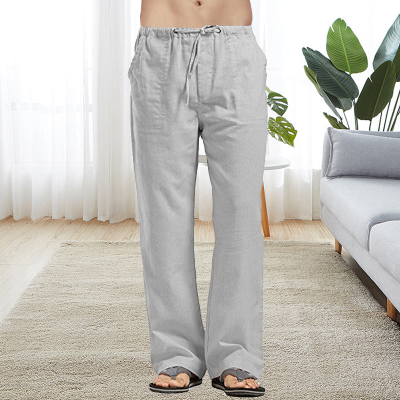 Men's Casual Pants with Elastic and Loose Fit