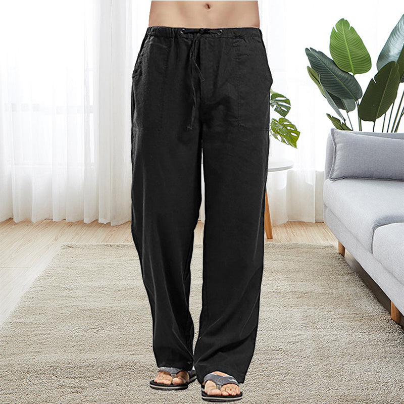 Men's Casual Pants with Elastic and Loose Fit