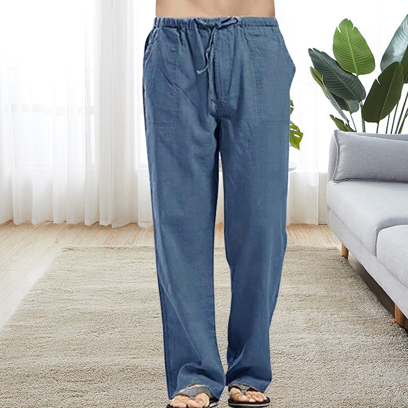 Men's Casual Pants with Elastic and Loose Fit