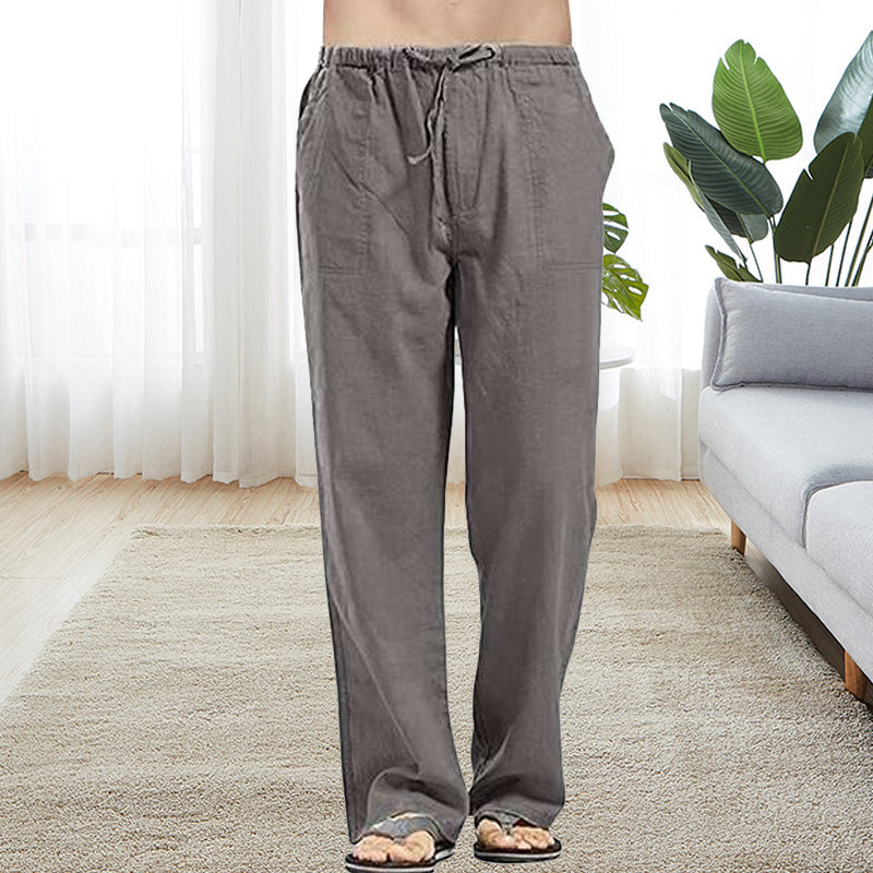 Men's Casual Pants with Elastic and Loose Fit