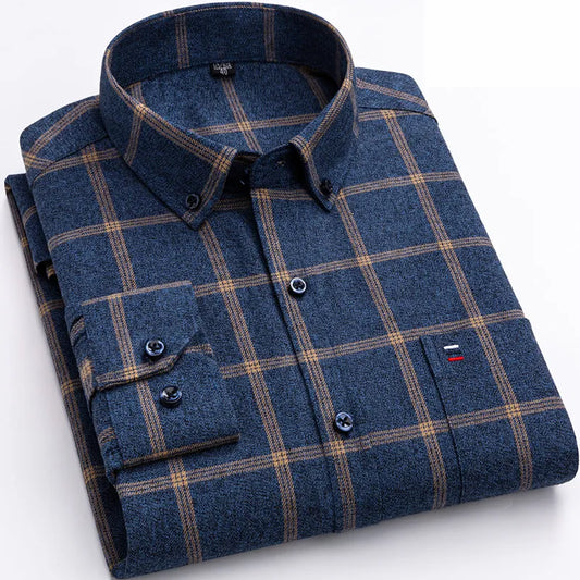 Men's Checked Shirt - Classic Style
