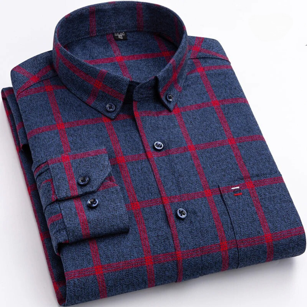 Men's Checked Shirt - Classic Style
