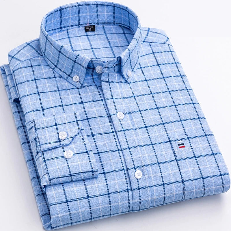 Men's Checked Shirt - Classic Style