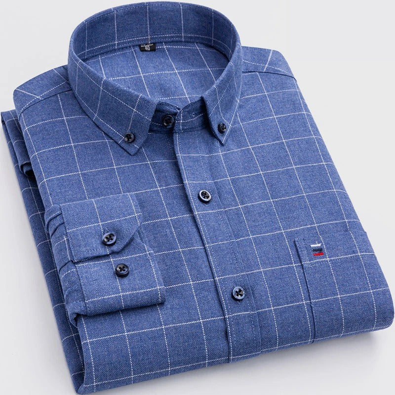 Men's Checked Shirt - Classic Style