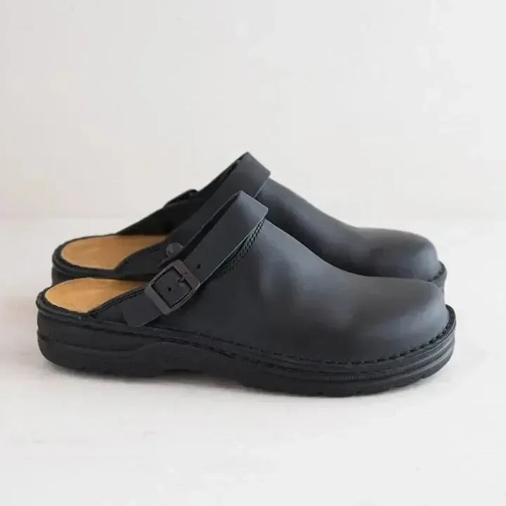 Men's Clogs - Adjustable Buckle and Comfort