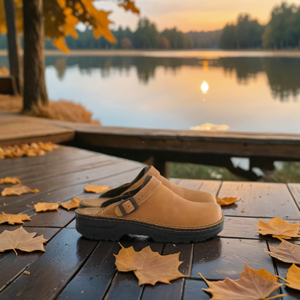 Men's Clogs - Adjustable Buckle and Comfort