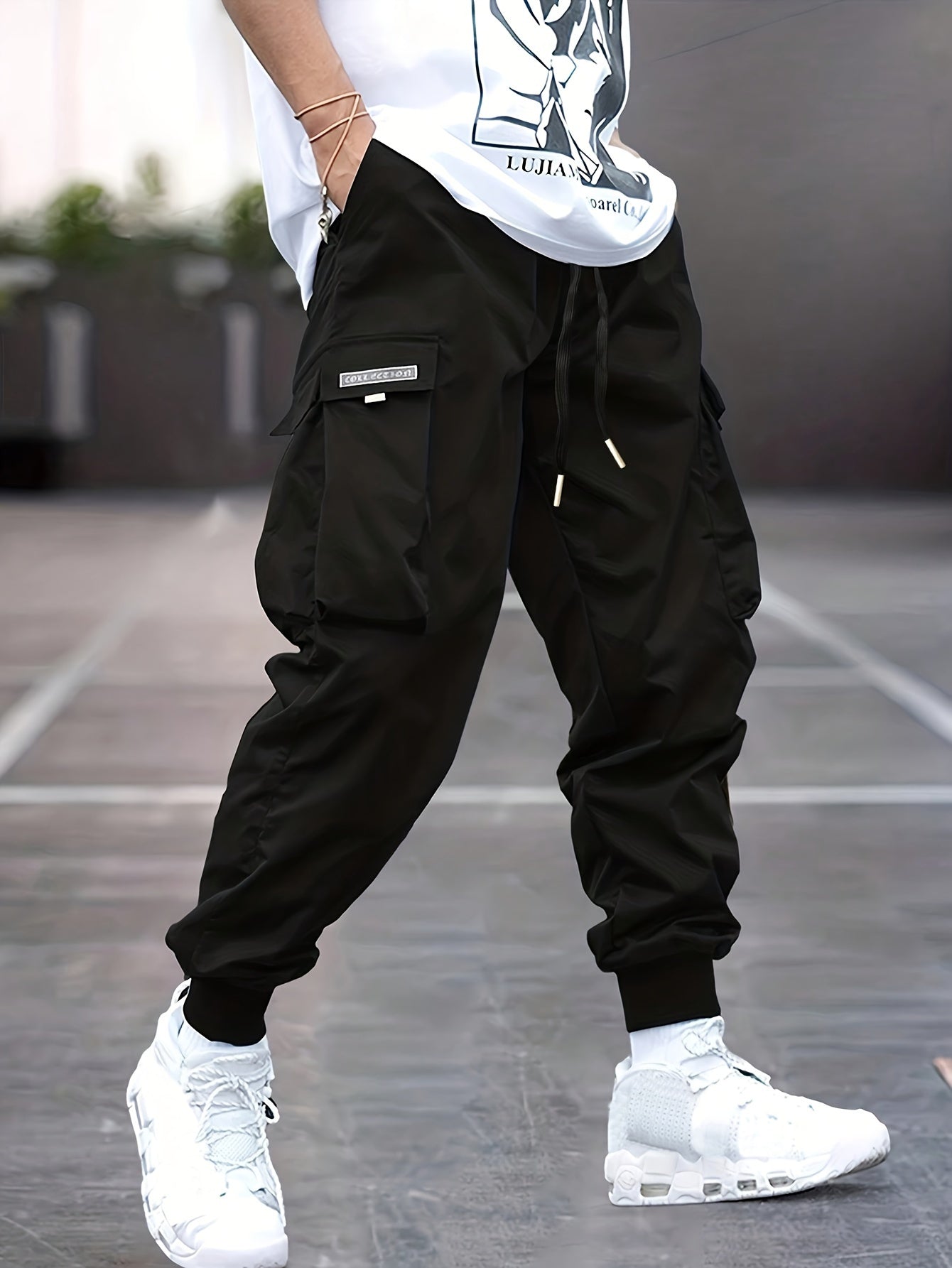 Men's Drawstring Cargo Pants