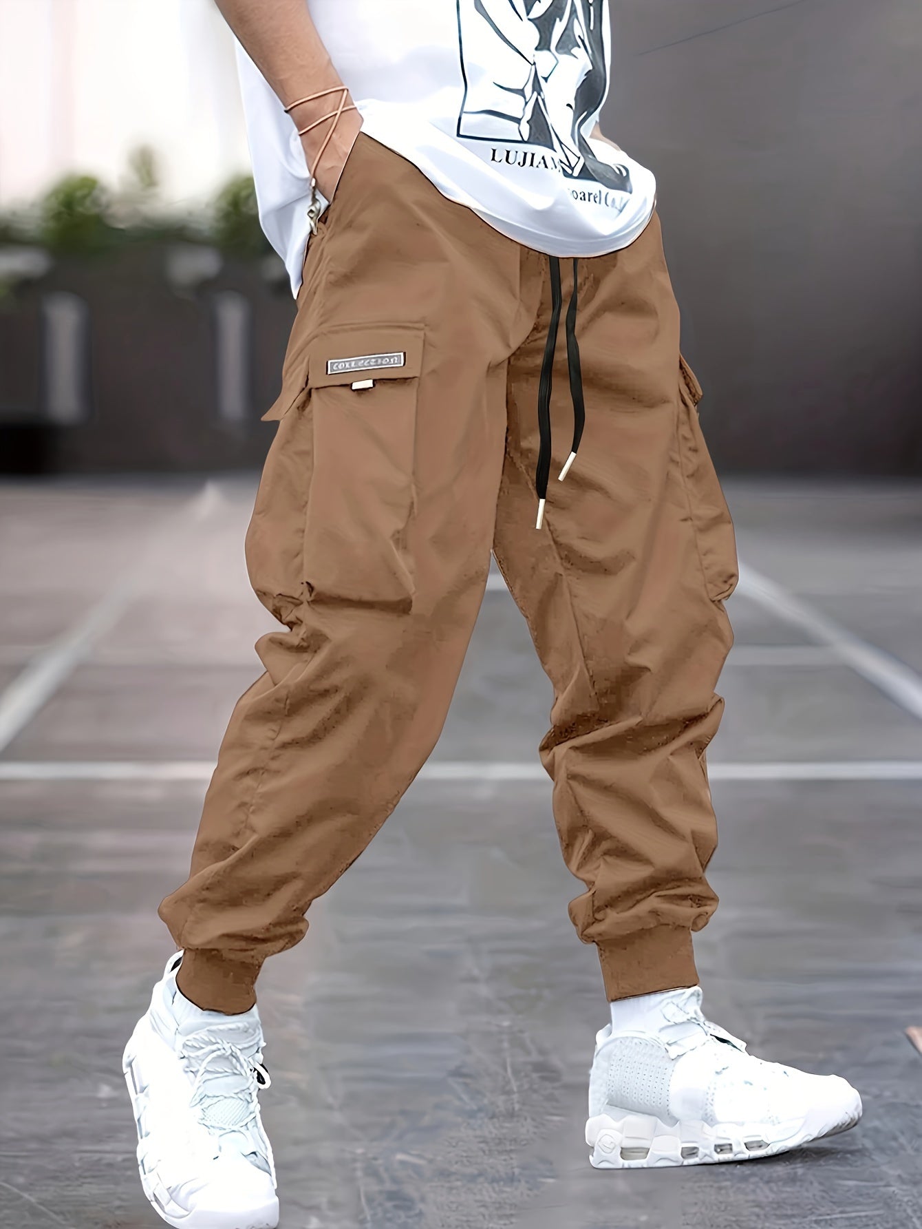 Men's Drawstring Cargo Pants
