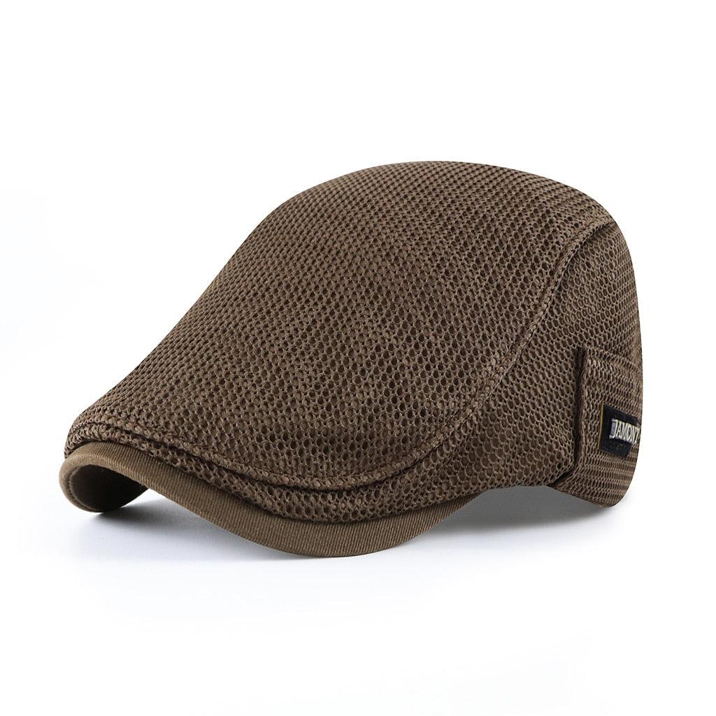 Men's Flat Cap Breathable Driver Hat