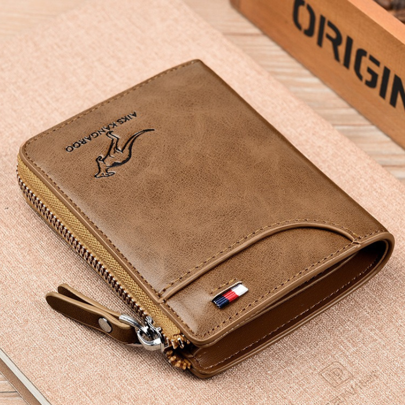 Men’s Genuine Leather RFID Anti-Theft Wallet