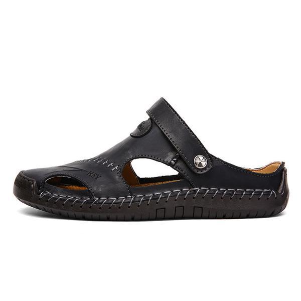 Men's Hand-Stitched Closed-Toe Outdoor Sandals